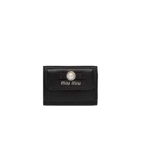 miu miu small madras wallet|Wallets, Cardholders And Pouches .